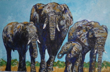 Famille d'éléphants. Family of elephants