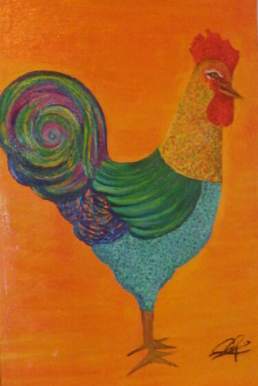 Couleurs de coq. Rooster color